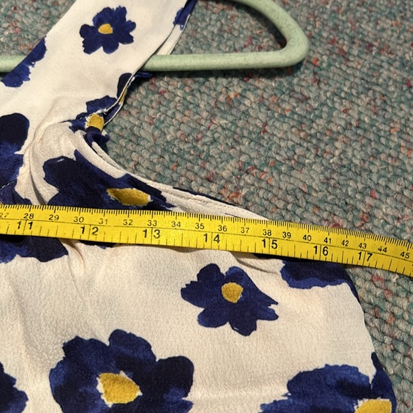 NWT Pepaloves X-small Blue Flowers Maxi Dress - Picture 7 of 14